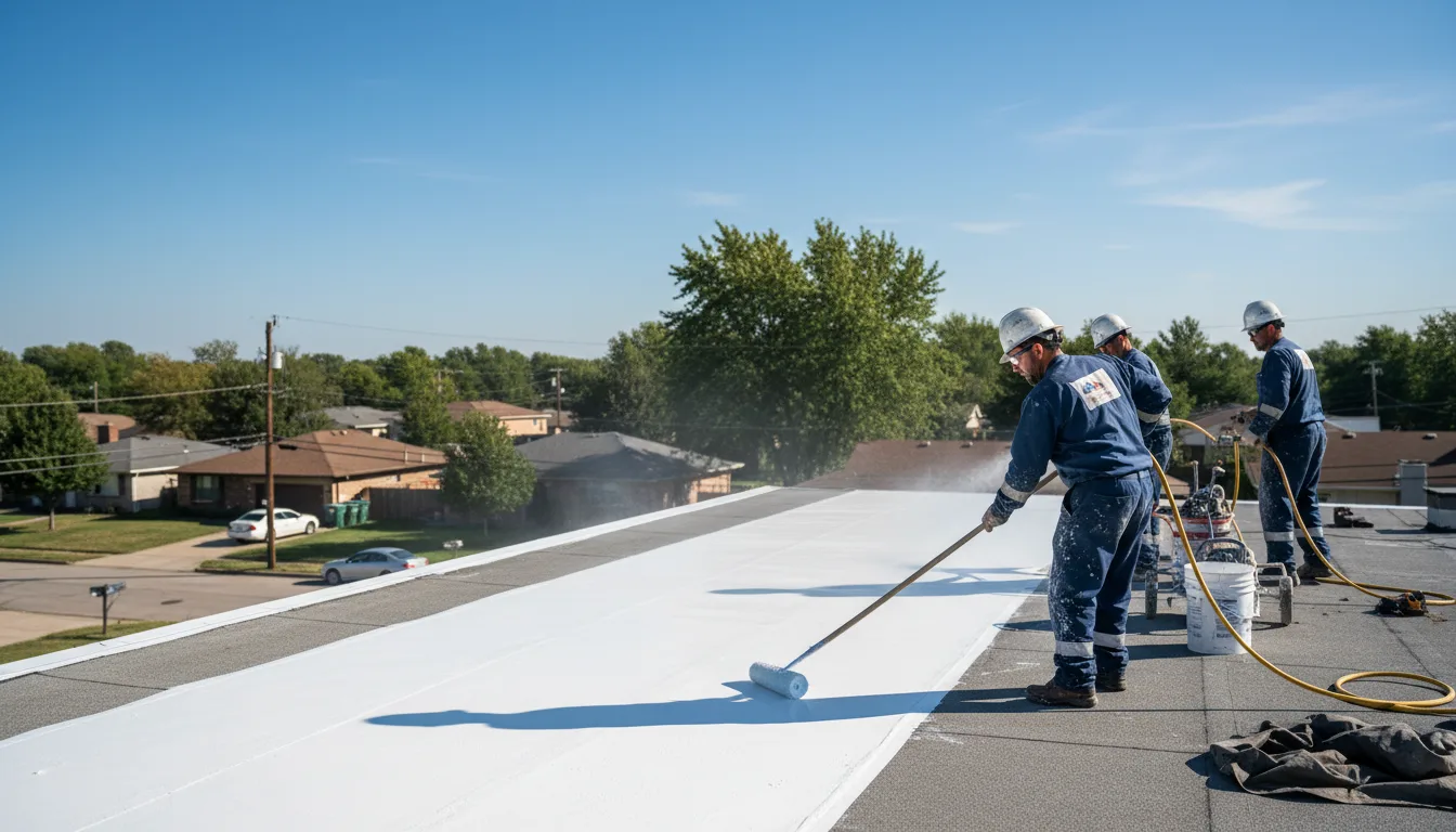 Commercial roof coating in Martinsville, OH near me